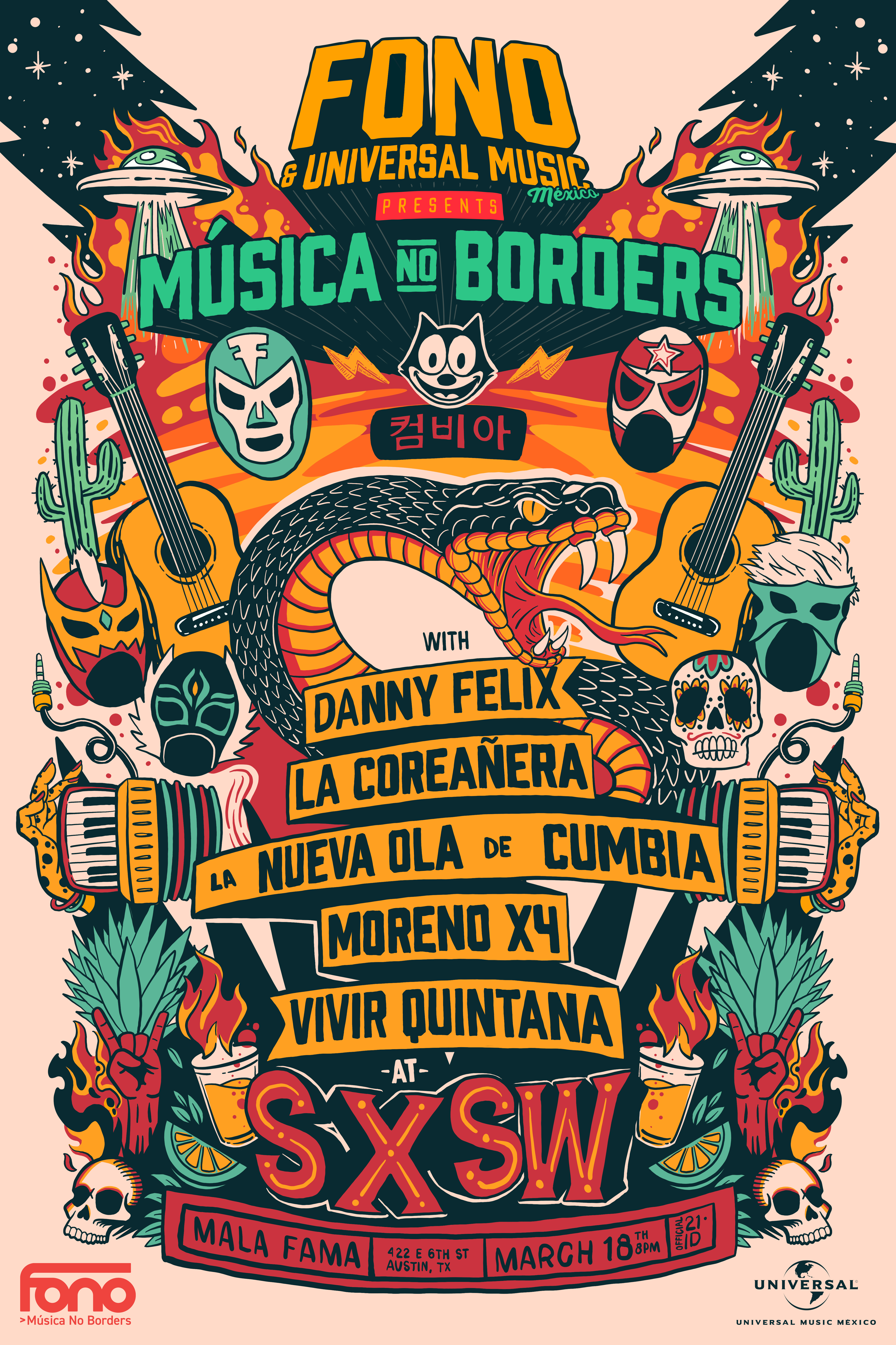 FONO Y UNIVERSAL MUSIC MÉXICO LLEGAN A SXSW ESTE 2026 PRESENTANDO UN SHOWCASE LLENO DE MÚSICA, BAILE Y DIVERSIÓN