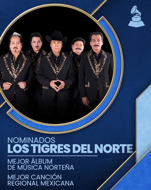 LOS TIGRES DEL NORTE RECIBEN DOS NOMINACIONES AL LATIN GRAMMY